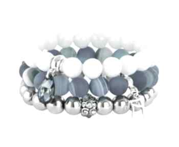 Plava mint blue silver l214 hematyt jadeit agat swarovski nutka