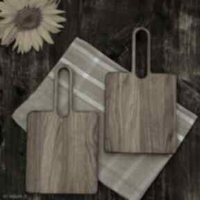 Dwie deski do krojenia i serwowania dom messto made by wood zestaw desek, minimalistyczna
