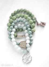 Marmur zielony z charmsem bracelet by sis