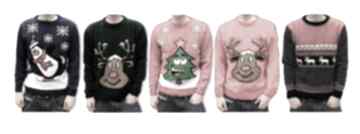 Pomysł na prezenty: sweter renifer, choinka typ unisex roz S, M, L, XL morago swetry