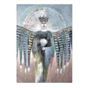 Obraz anioł malowany, płótnie: malarstwo dekoracja aleksandrab