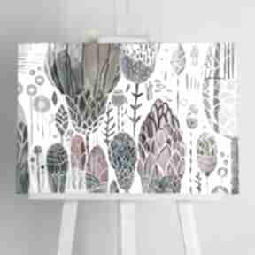 Obraz - wydruk 100x70 cm kwiaty gabriela krawczyk, na płótnie, łąka