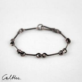 2208-04 caltha łańcuch - miedziany łańcuszek, minimalistyczna biżuteria, męska bransoleta