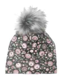 Czapka beanie pompon z futra bellafeltro, prezent, urodziny, nadruk, czapa