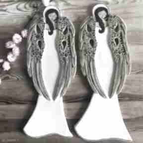 anioły ceramiczne - ilovik dekoracje smokfa duży anioł, prezent, komunia, ślub