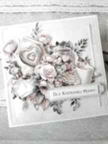 w różach scrapbooking kartki za craftowane matki - dzień z okazji dnia matk, kochanej