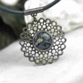 In blue naszyjnik ze srebra z jaspisem a863 naszyjniki artseko srebrny - geometryczny