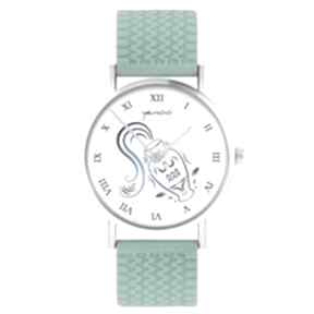 Kolekcja starlight - wodnik silikonowy, turkus zegarki yenoo zegarek, pasek, znak zodiaku