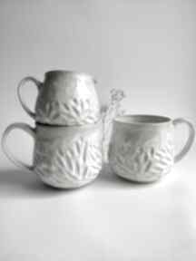 Zestaw dwóch kubków z dzbanuszkiem 2 ceramika kate maciukajc użytkowa, kubek do kawy, herbaty