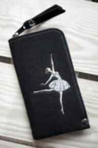 Filcowe etui na telefon - baletnica happy art smartfon, pokrowiec, futerał, balerina