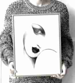 Plakat portret women kobieta tamara - format 70x100 cm B1 plakaty hogstudio - potret