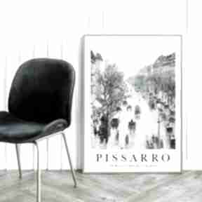 Pissarro the boulevard montmartre - plakat 50x70 cm plakaty hogstudio, paryż, obraz