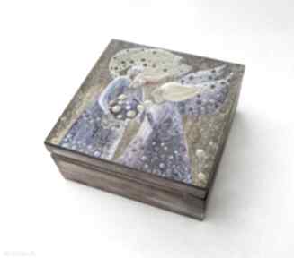 Dom tajemnica szkatułka: anioły prezent obraz pudełka marina czajkowska