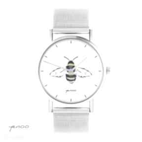 Zegarek, zegarki yenoo bransoletka, metalowa, pszczoła, unikatowy, prezent
