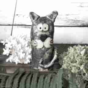 urocza figurka dekoracje badura ceramika kot, kotek, kota, ceramiczny artystyczna, pokój