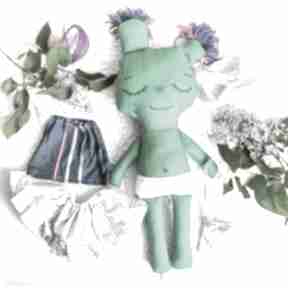 Panna kaktus - 41 cm zestaw ubranek maskotki stworki we wzorki lalka, kwiat, dla dziewczynki