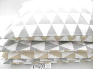 Pościel 100x135 trójkąty żółto szare 100% bawełna pokoik dziecka betulli, łóżeczka