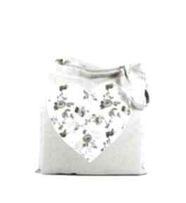 Siatka. Ecobag torba na zakupy serce, shabby chic