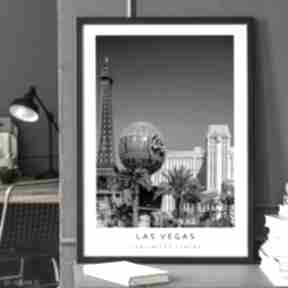 czarno biały - las 40x50 cm 8-2 0012 plakaty raspberryem plakat, architektura, vegas, ameryka