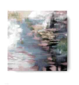 Abstrakcja obraz akrylowy formatu 120 cm paulina lebida, akryl, nowoczesny, kwadrat