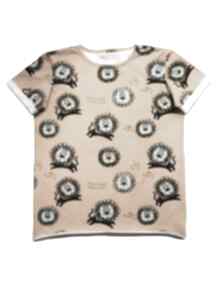 T-shirt lwy cudi kids - koszulka, print, bawełna, wakacyjna, musztarda
