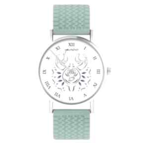 Kolekcja starlight - rak silikonowy, turkus zegarki yenoo zegarek, pasek, znak zodiaku