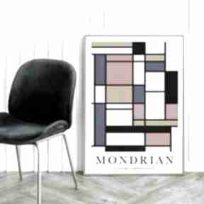 Plakat mondrian color composition - 40x50 cm plakaty hogstudio, sztuka, do wnetrza