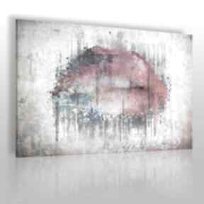Obraz na płótnie - abstrakcja usta 120x80 cm 23101 gb vaku dsgn, nowoczesny, kolorowy, loft