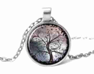 Drzewo nadziei - medalion z łańcuszkiem naszyjniki eggin egg, kolorowe, prezent
