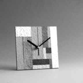 Nowoczesny geometryczny zegar zegary studio blureco stojący, modny do salonu, industrialny