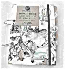 Planner podróży, planer, pamiętnik podróżnika scrapbooking albumy wrzosowisko, prezent