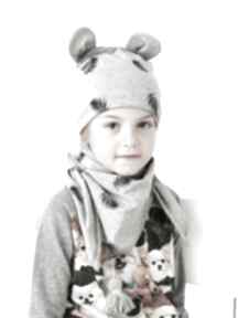 Czapka zimowa miś cudi kids, beanie, uszy, dziecko, bawełna, prezent