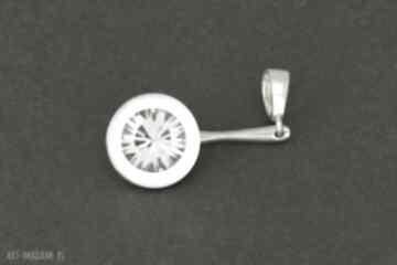 Stylowa zawieszka do łańcuszka z kryształem swarovskiego cristal wisiorki lukato by kasia łuć