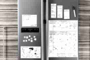 Planer kalendarz miesięczny magnetyczny na lodówkę dla rodziny - suchościeralny motywator
