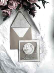 Kartka na komunię z pasującą kopertą 12 scrapbooking kartkowelove komunia, ręcznie robiona