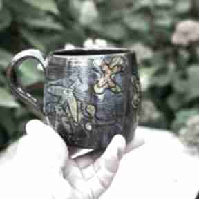 Handmade kubek ceramiczny cygańskie etno ok 310 ml ceramika azul horse na prezent, cygański