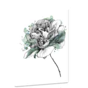 Obraz drukowany na płotnie z kwiatem w formacie 70x100cm ludesign gallery róża, kwiat