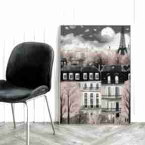 Plakat jesień w paryżu - format 50x70 cm plakaty hogstudio, dla kobiety, paryż, obraz, grafika