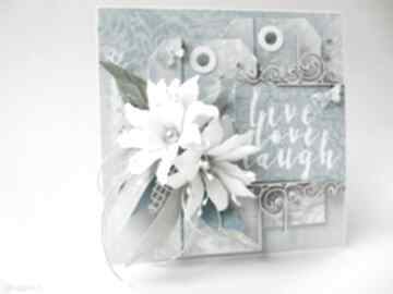 Turkus - w pudełku scrapbooking kartki marbella życzenia, gratulacje, ślub