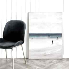 Plakat plaża kadr - format 61x91 cm plakaty hogstudio, do sypialni, boho, morski, morze