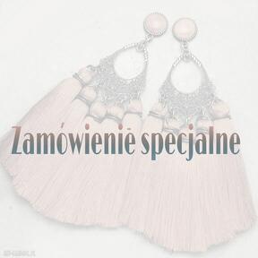 Zamówienie specjalne - chwostami chwosty - kolczyki boho