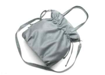sakiewka tkanina niebieska na ramię torebki niezwykle hobo, sack, worek, nowoczesna