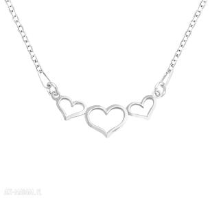 Celebrate hearts necklace celebrytka serce walentynki srebro