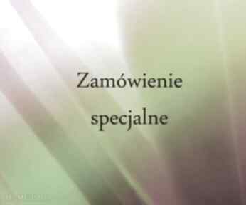 Zamówienie specjalne dla pani sylwi spinki monogramem czarne