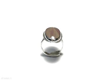 Agat pierścionek srebro: kamień 925