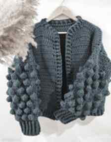 Swetry sznurkowelove, sweter na szydełku, szydełkowy, swetr, sweterek, bąbelki
