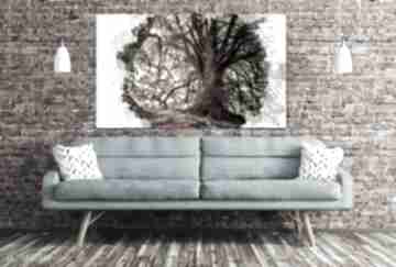 Obraz drzewo 45 - 120x70cm mądrości na prezent piękny hit aleobrazy - las