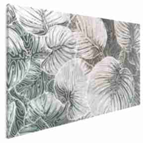 Obraz na płótnie - 120x80 cm 63101 vaku dsgn monstera, liście, roślina, natura, deliciosa