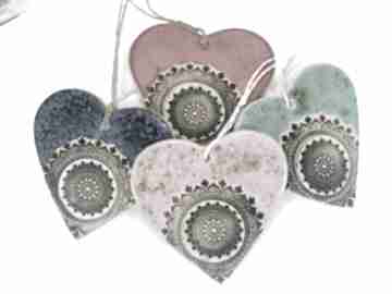 Upominki na święta! Duże ceramiczne serce z mandalą - wybierz swój kolor dekoracje świąteczne