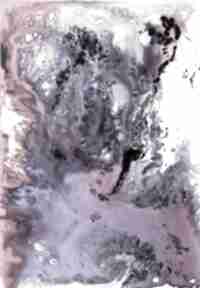 "wewnątrz różowej mgławicy" obraz akrylowy na płótnie 100x70cm artystki adriany laube ab art